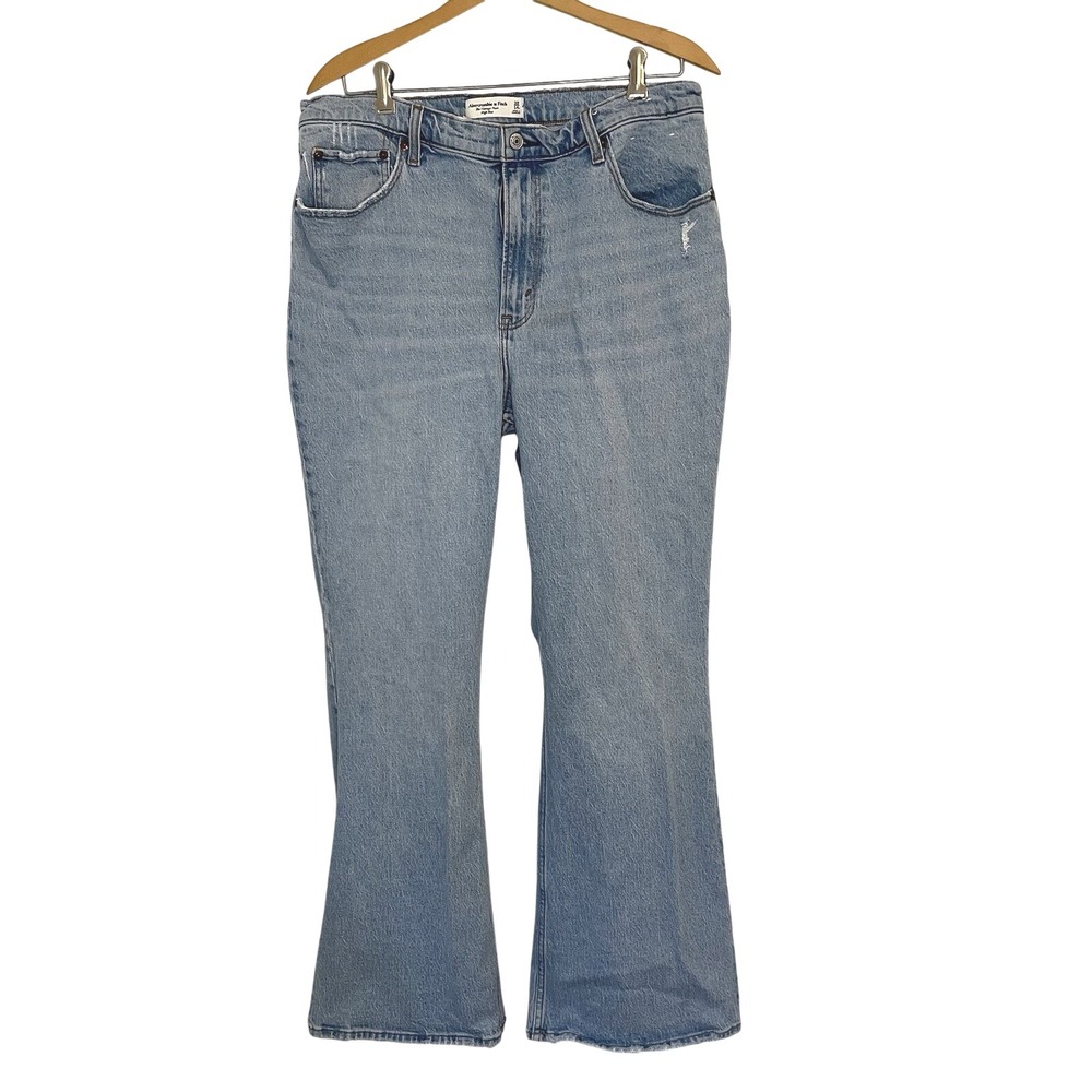 Abercrombie & Fitch The‎ Vintage Flare High Rise Light Wash Womens Jeans 27/14R